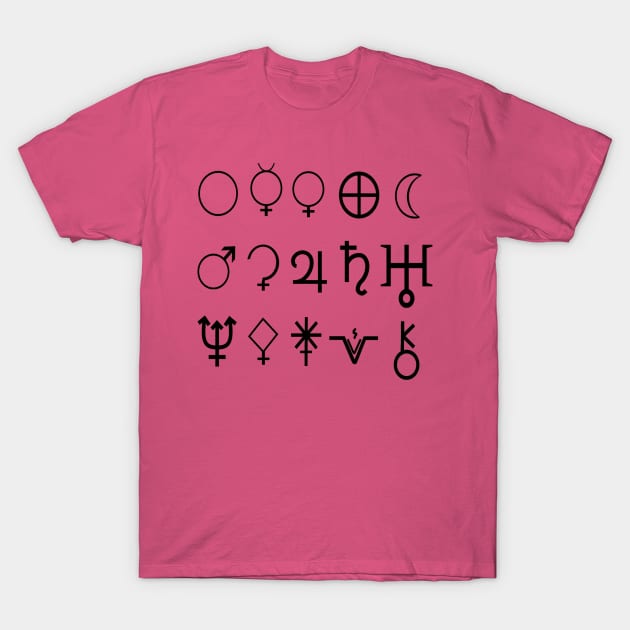 Space Symbols T-Shirt by Bigandsmall